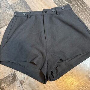 Nonchalant Label Zehra Shorts Black Tailored High Rise Minimal Chic NWT XS